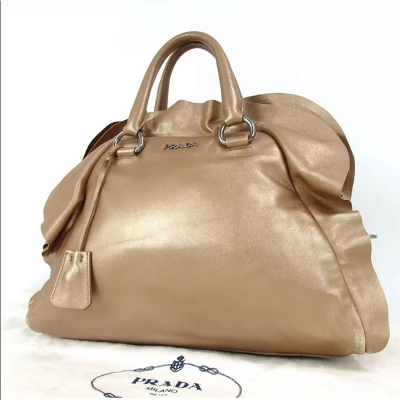 Limited edition Rare Authentic Prada Hobo Satchel Bag, Ruffled unique